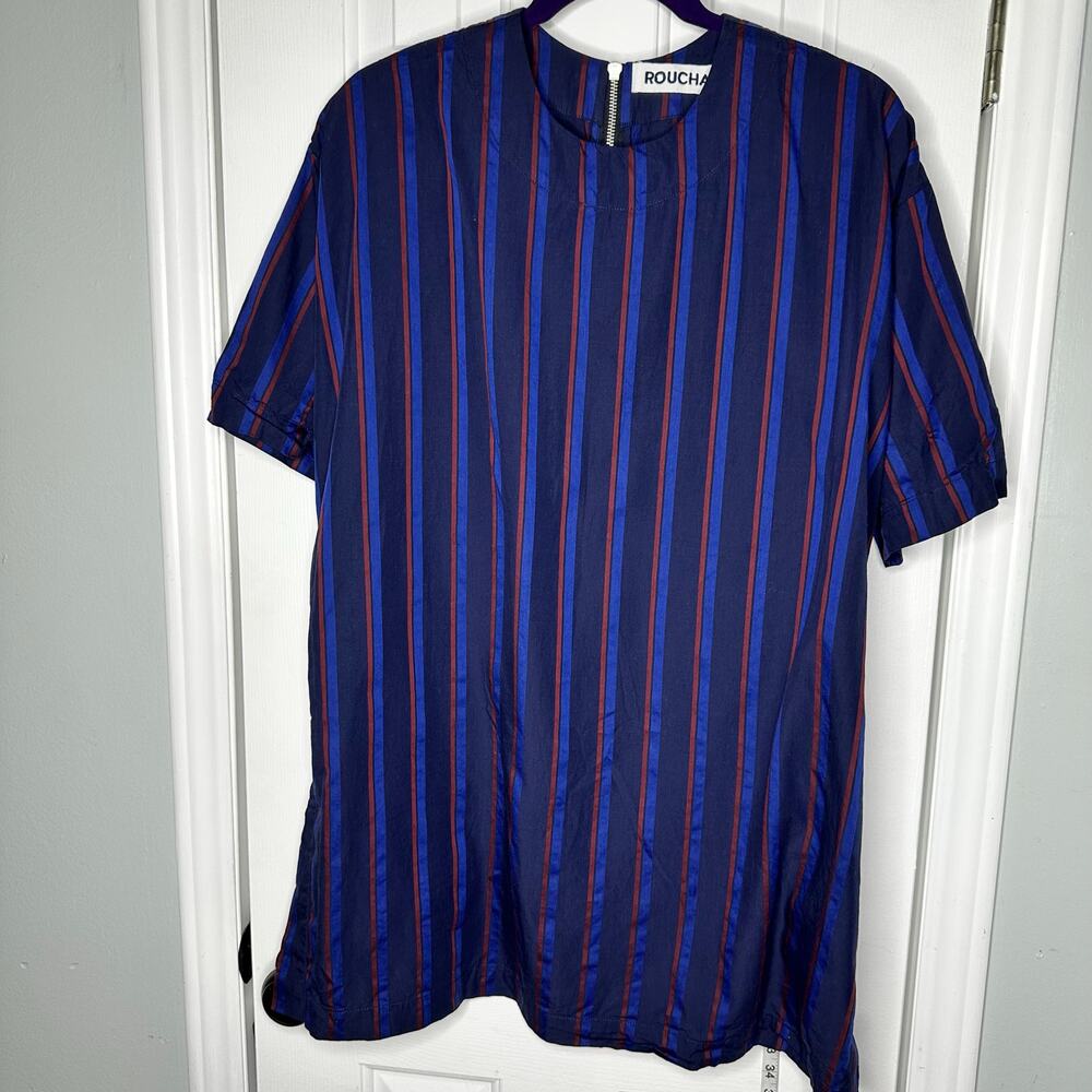 ROUCHA Striped Tara Top blue red size B Medium